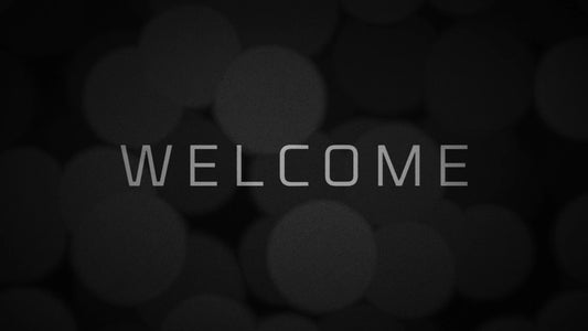 Grayscale Bokeh Welcome Still