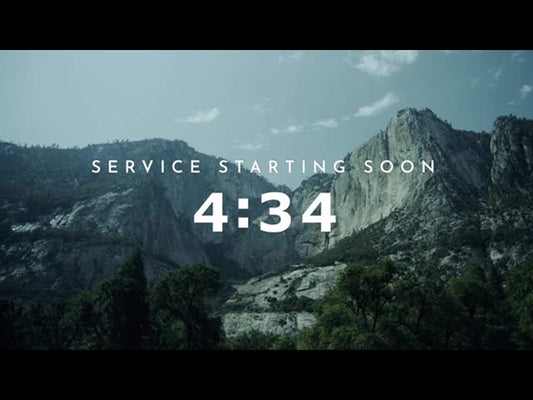 Yosemite Meadows Countdown - Service Starting Soon