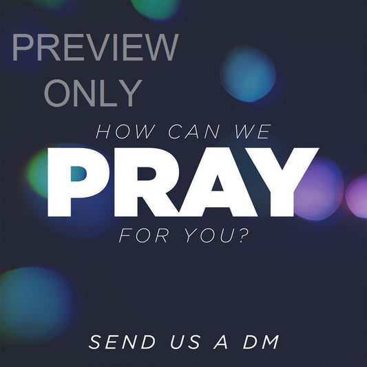 Blissful Bokeh Social Graphic Pray