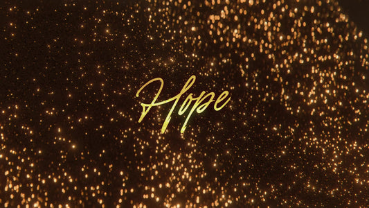 Glitter Echoes Hope Title