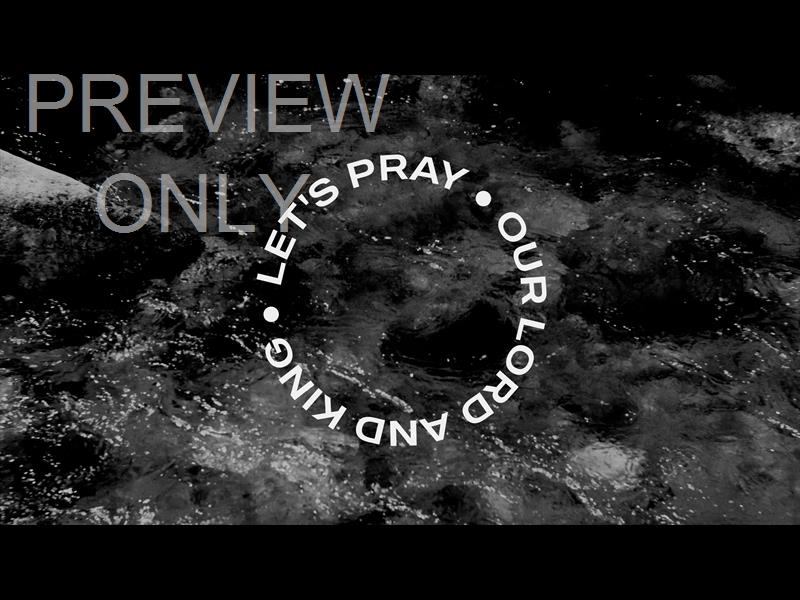 Black And White River Lets Pray Still