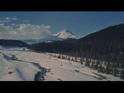 Distant Snowy Mountain