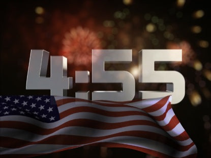 Usa Flag Fireworks Countdown