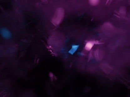 Sculpted Glass Purple Blue Twinkle