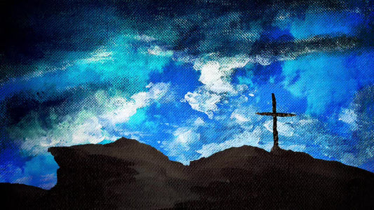Painted Clouds Cross