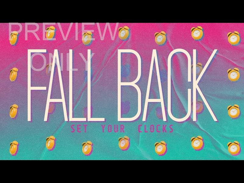Live Out Loud Fall Back Still