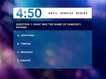 Bokeh Glow Trivia Countdown