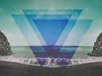 Geometric Triangle Beach