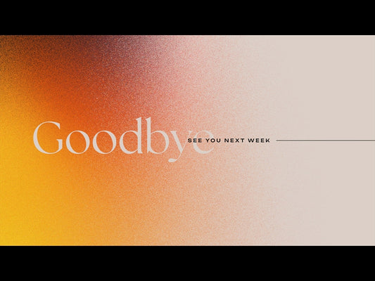 Salt And Light Goodbye