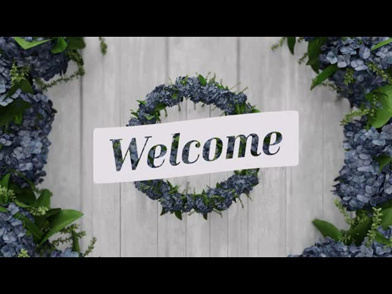 Summer Wreath Title Welcome