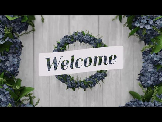 Summer Wreath Title Welcome