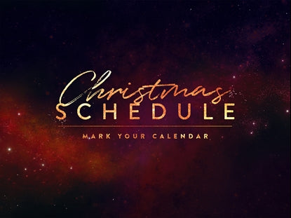 Starry Night Christmas Schedule