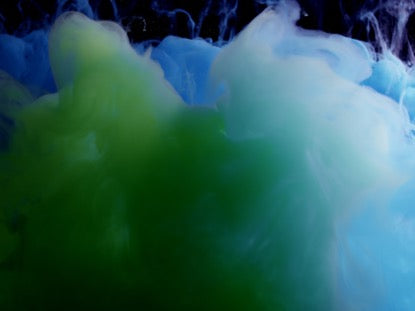 Green And Cyan Wall