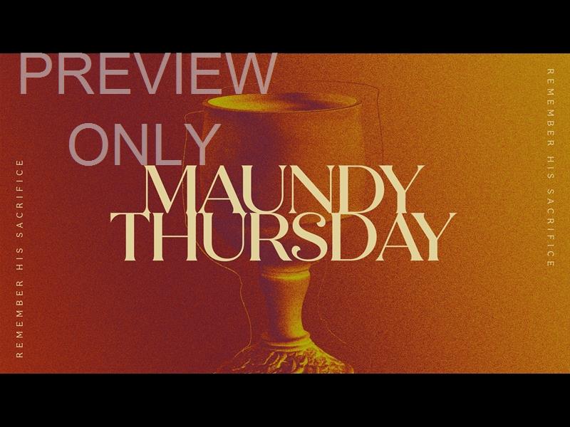 Easter Colors Maundy Thursday Title Still