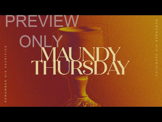 Easter Colors Maundy Thursday Title Still
