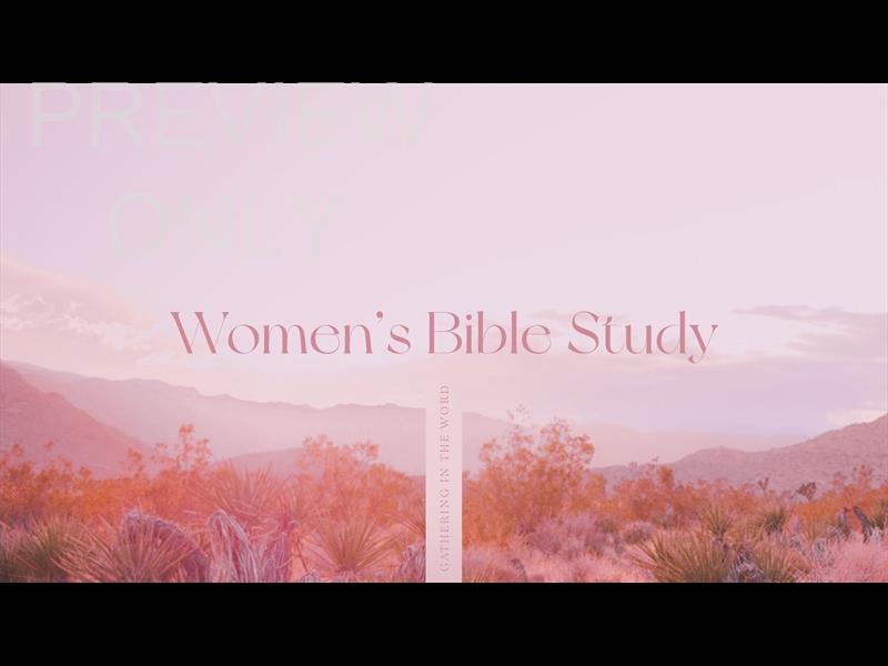 Desert Pink Womens's Bible Study