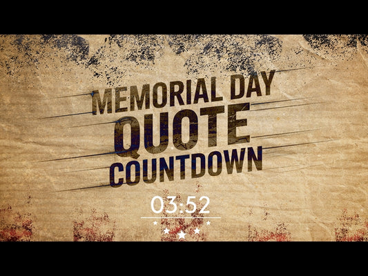 Memorial Day Quote Countdown