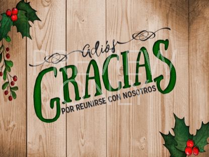 Wooden Christmas Closing Still