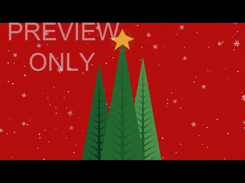 Christmas Time Is Here: Trees On Red Still