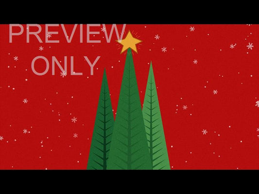 Christmas Time Is Here: Trees On Red Still