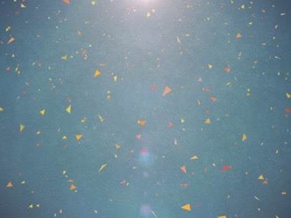 Digital Autumn Leaves Blue Fast