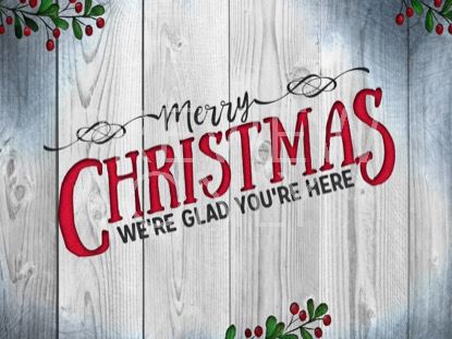 Wooden Christmas Merry Still