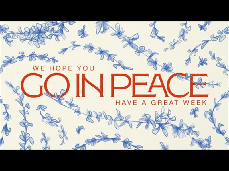 Floral Sketch Go In Peace