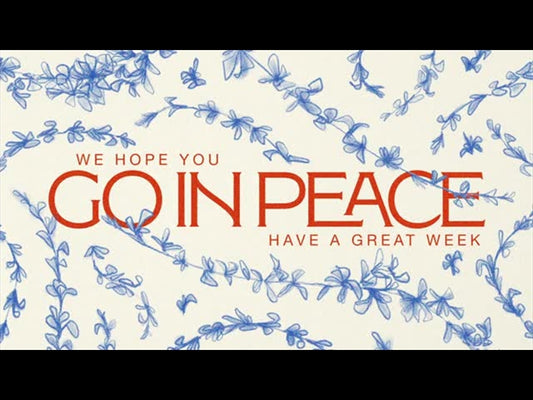 Floral Sketch Go In Peace