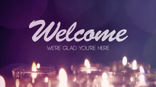 Advent Candles Welcome Still