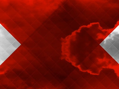 Colored Clouds Red