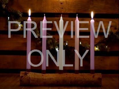 Country Advent Love Candles Still