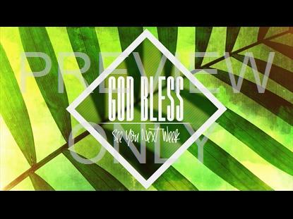 Palm Sunday God Bless Graphic