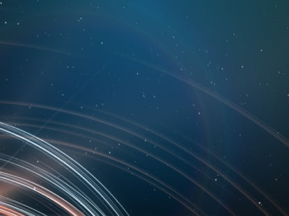 Light Streaks And Stars Deep Blue