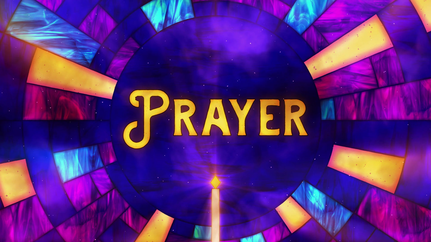Stained Glass Christmas Prayer Still