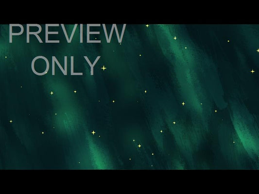 Paint Canvas Green Stars Still