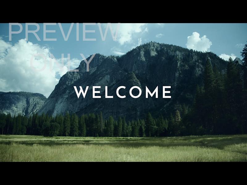 Yosemite Meadows Still - Welcome