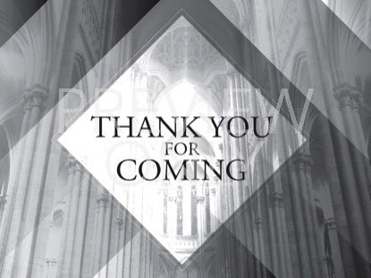 Grayscale Cathedral Goodbye