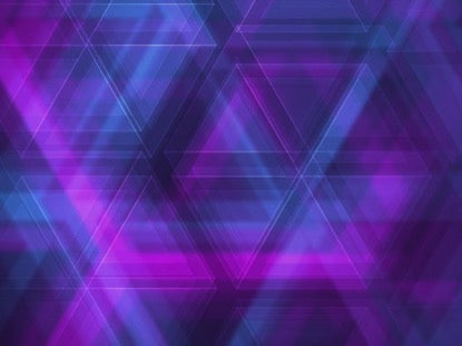 Triangle Glass Blue Loop