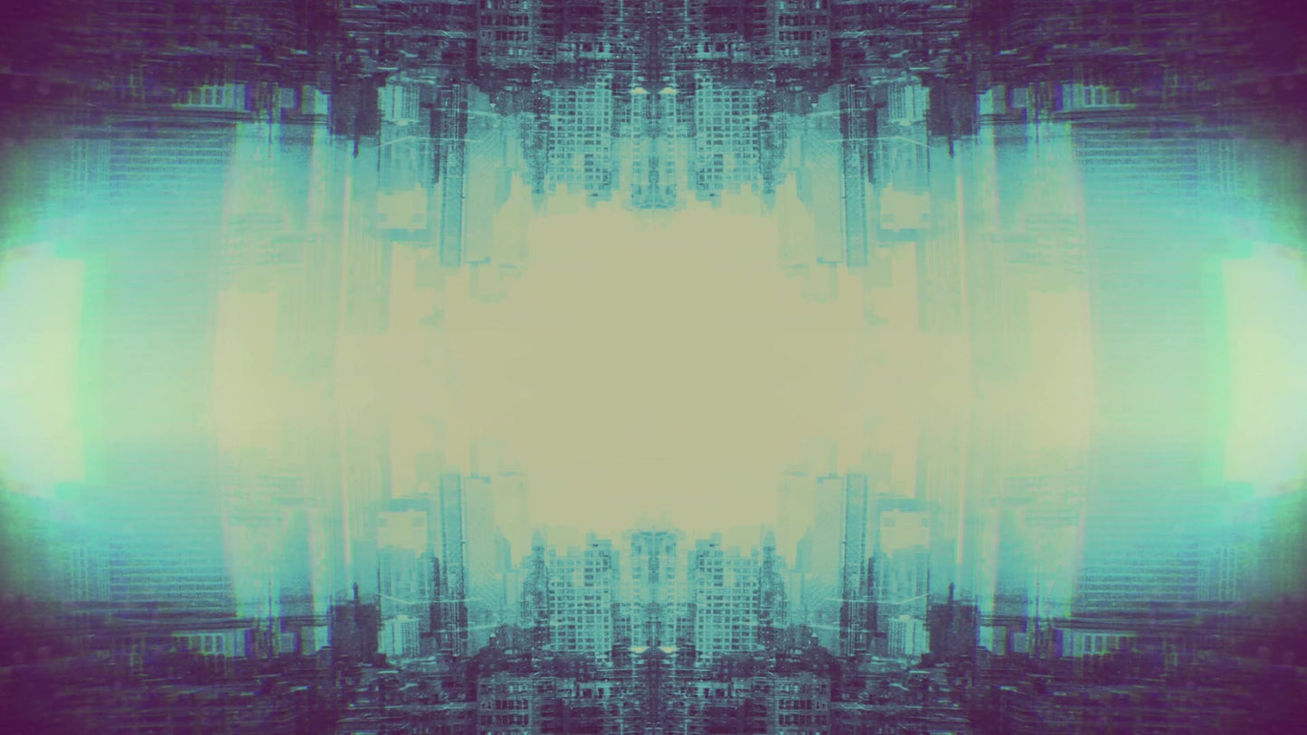 Cityscapes Turquoise Mirror