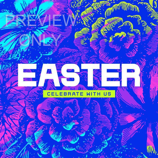 Easter Celebrate With Us Social Graphic Title 2