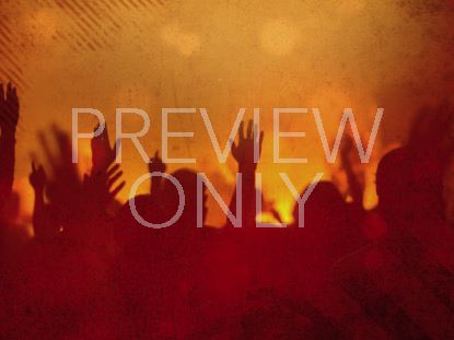 Worship Group Hands Orange Filtered