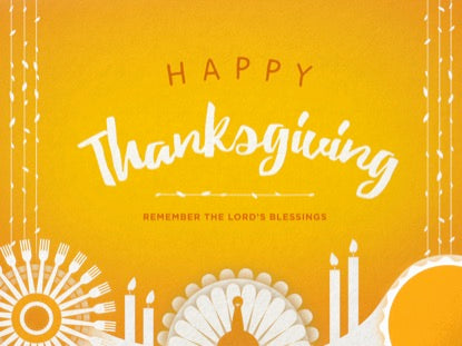 Thanksgiving Cutout Happy Thanksgiving