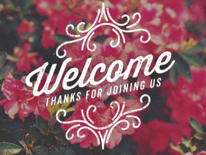 Spring Swirls Welcome