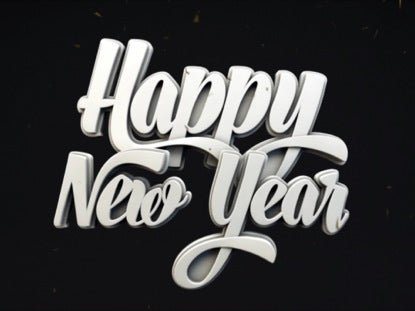New Year Shimmer Happy New Year-loop