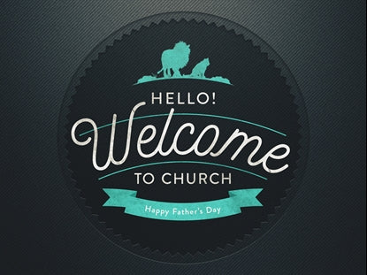 Wild Icons Hello Welcome To Church