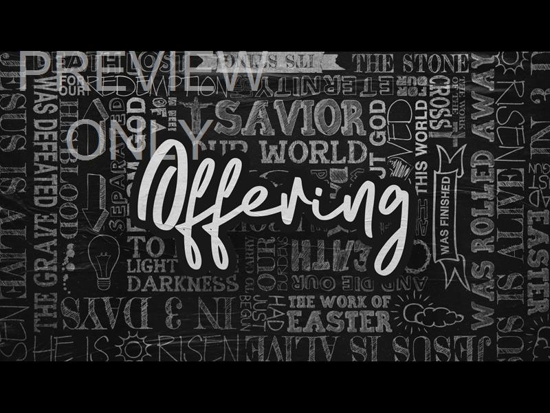 Handwritten Easter Offering Still