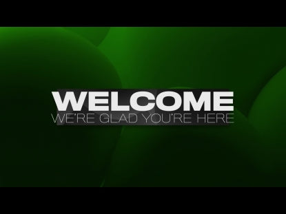 Livestream Welcome Title Screen Green