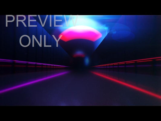 Synthwave Neon Hallway