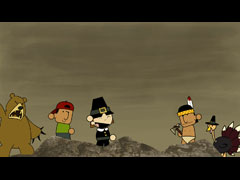 Thanksgiving Illustration - Plymouth Rock