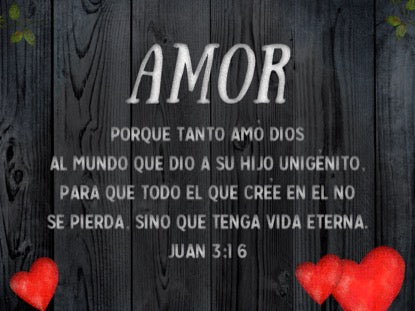 Wooden Valentine John 3 Motion - Spanish